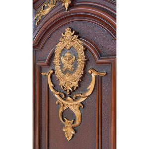 Cửa biệt thự thép vân gỗ 4 cánh Dominate H4 - Hoa Hằng Door