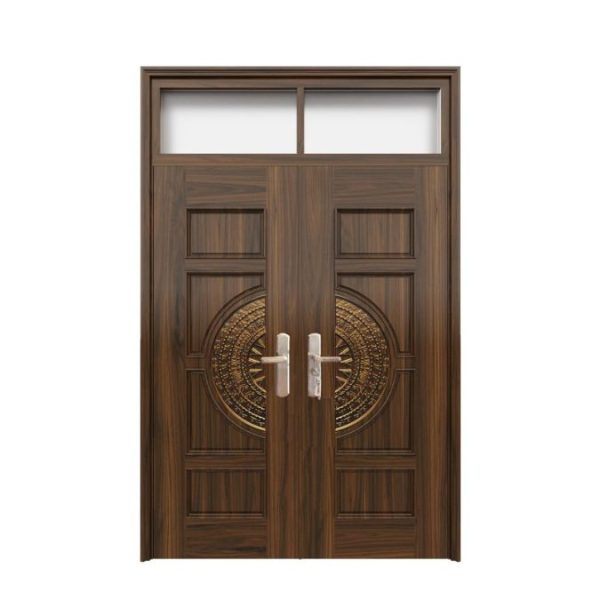 Cửa thép vân gỗ 2 cánh HHD-D1