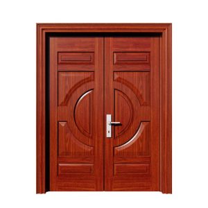 Cửa thép vân gỗ 2 cánh HHD-D2