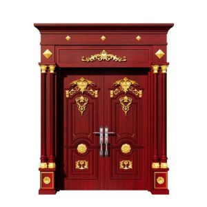 Cửa thép vân gỗ 2 cánh cao cấp HHD-F1