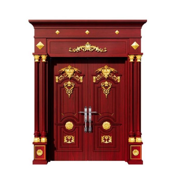 Cửa thép vân gỗ 2 cánh cao cấp HHD-F1