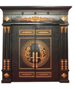 Cửa thép vân gỗ 2 cánh cao cấp HHD-F2