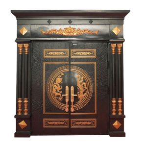 Cửa thép vân gỗ 2 cánh cao cấp HHD-F2