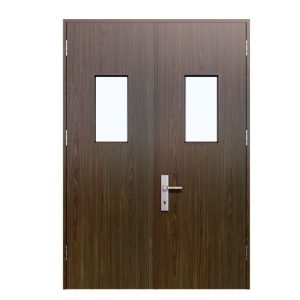 Cửa thép vân gỗ 2 cánh chống cháy HHD2