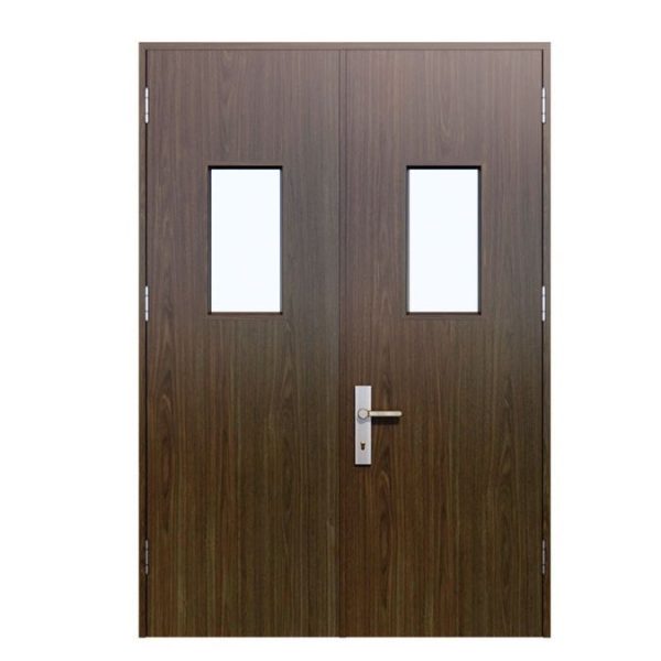 Cửa thép vân gỗ 2 cánh chống cháy HHD2