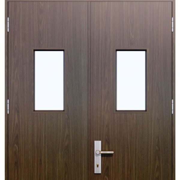 Cửa thép vân gỗ 2 cánh chống cháy HHD2