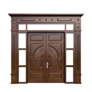 Cửa thép vân gỗ 4 cánh HHDH15HVK